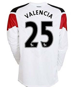 2010-11 Man Utd Nike Long Sleeve Away Shirt (Valencia 25)