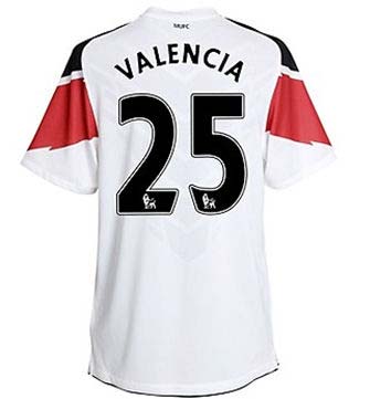 2010-11 Man Utd Nike Away Shirt (Valencia 25)