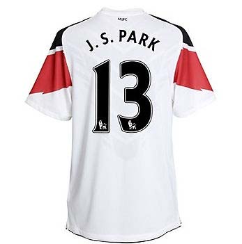 2010-11 Man Utd Nike Away Shirt (J. S. Park 13)