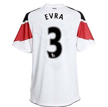 2010-11 Man Utd Nike Away Shirt (Evra 3)