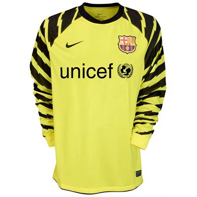 2010-11 Barcelona Nike Goalkeeper Away Shirt