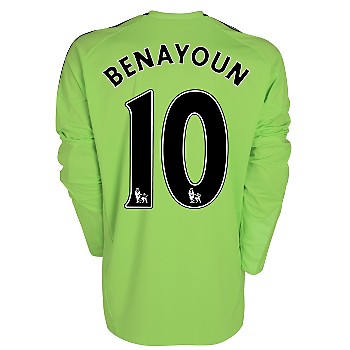 2010-11 Chelsea Long Sleeve Third Shirt (Benayoun 10)