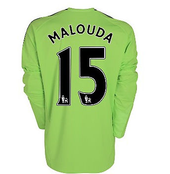 2010-11 Chelsea Long Sleeve Third Shirt (Malouda 15)