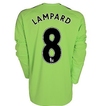 2010-11 Chelsea Long Sleeve Third Shirt (Lampard 8)