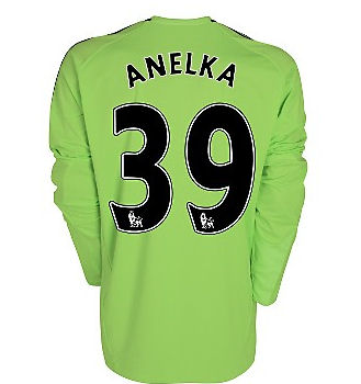 2010-11 Chelsea Long Sleeve Third Shirt (Anelka 39)
