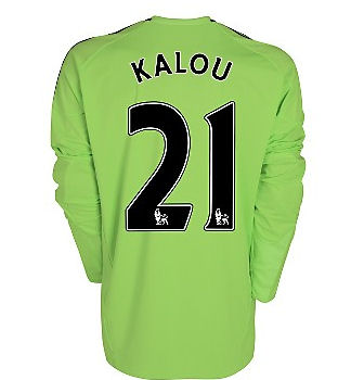2010-11 Chelsea Long Sleeve Third Shirt (Kalou 21)