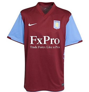 2010-11 Aston Villa Home Nike Football Shirt