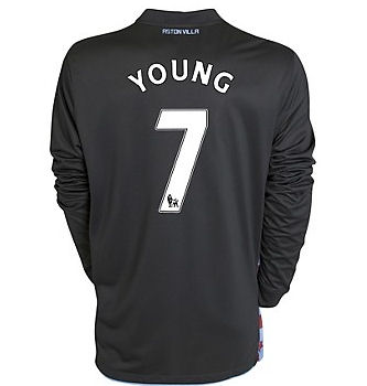 2010-11 Aston Villa Nike Long Sleeve Away Shirt (Young 7)