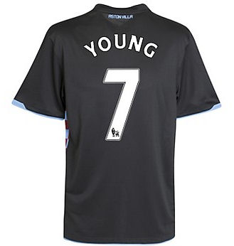 2010-11 Aston Villa Nike Away Shirt (Young 7)