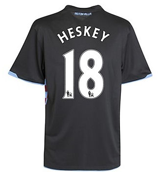 2010-11 Aston Villa Nike Away Shirt (Heskey 18)