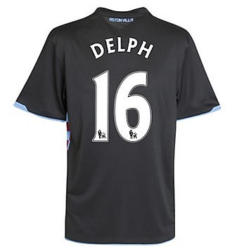 2010-11 Aston Villa Nike Away Shirt (Delph 16)