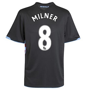2010-11 Aston Villa Nike Away Shirt (Milner 8)