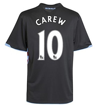 2010-11 Aston Villa Nike Away Shirt (Carew 10)