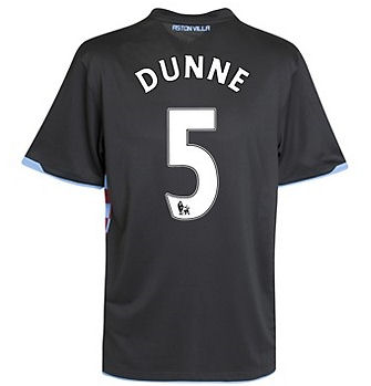 2010-11 Aston Villa Nike Away Shirt (Dunne 5)