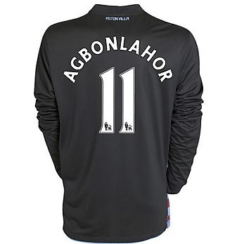 2010-11 Aston Villa Nike Long Sleeve Away Shirt (Agbonlahor 11)
