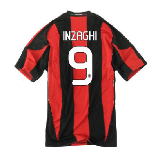 2010-11 AC Milan Home Shirt (Inzaghi 9)