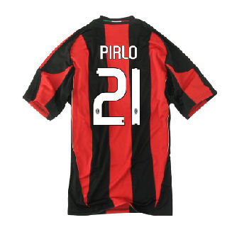 2010-11 AC Milan Home Shirt (Pirlo 21)