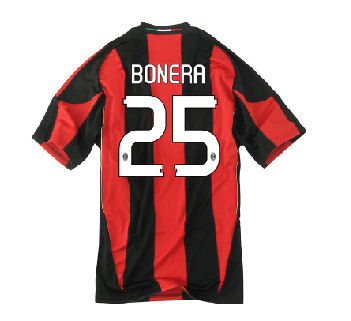 2010-11 AC Milan Home Shirt (Bonera 25)