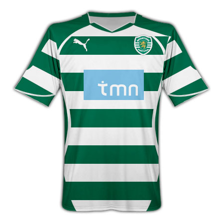 2010-11 Sporting Lisbon Puma Home Football Shirt