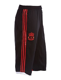 2010-11 Liverpool Adidas 3/4 Length Training Pants (Black)