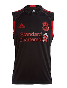 2010-11 Liverpool Adidas Sleeveless Jersey (Black)
