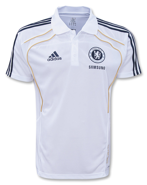 2010-11 Chelsea Adidas Polo Shirt (White)
