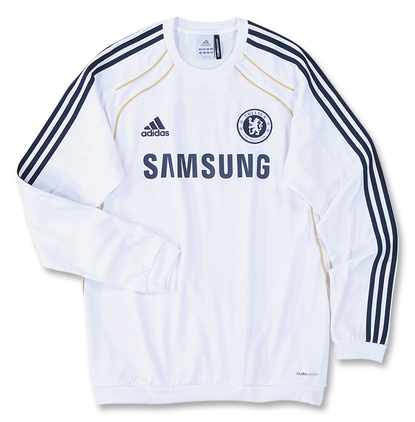 2010 11 Chelsea Adidas Sweat Top (White)