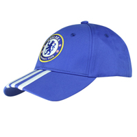 2010-11 Chelsea Adidas Three Stripe Baseball Cap (Blue)