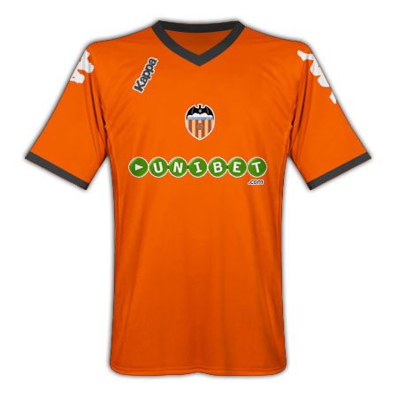 2010-11 Valencia Kappa Away Football Shirt