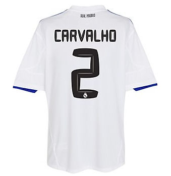 2010-11 Real Madrid Home Shirt (Carvalho 2)