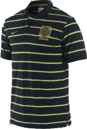 2010-11 Portugal Nike Authentic Polo Shirt (Black)