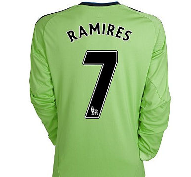 2010-11 Chelsea Long Sleeve Third Shirt (Ramires 7)
