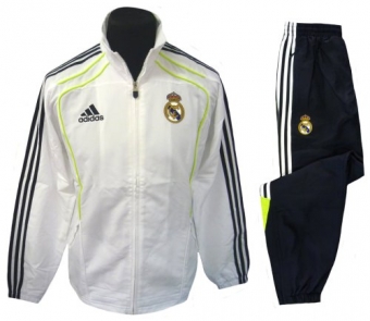 2010-11 Real Madrid Adidas Presentation Tracksuit (White) - Kids