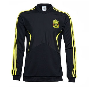 2010-11 Liverpool European Adidas Sweat Top (Black)