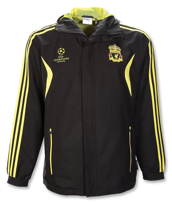 2010-11 Liverpool European Adidas Allweather Jacket (Black)