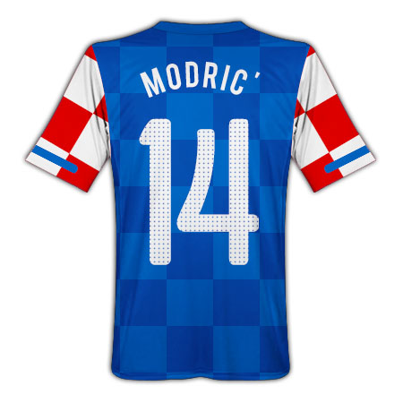 2010-11 Croatia Nike Away Shirt (Modric 14)