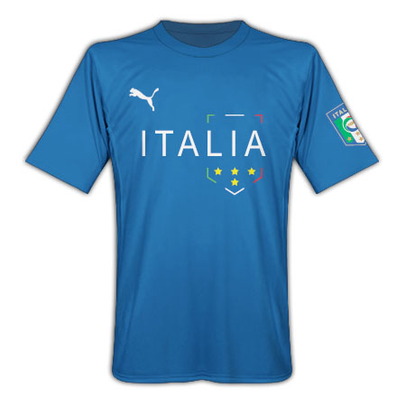 2010-11 Italy Badge Tee (Blue)
