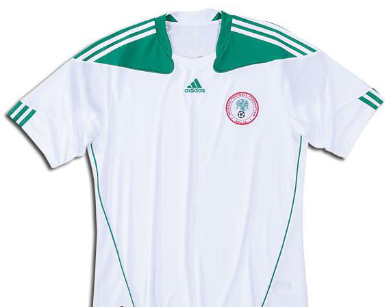 2010 Nigeria World Cup Adidas Away Soccer Jersey