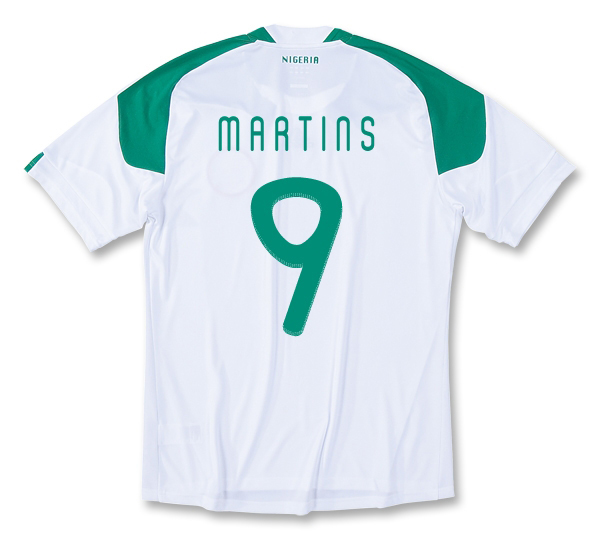 2010-11 Nigeria World Cup Away (Martins 9)