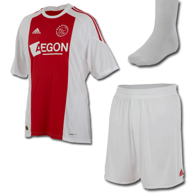 Adidas 2010-11 Ajax Adidas Little Boys Home Mini Kit