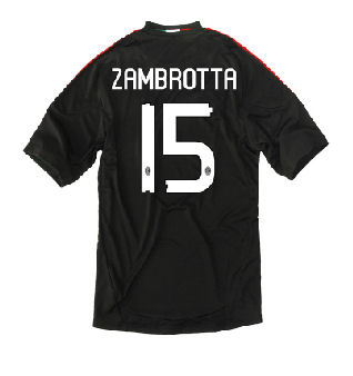 2010-11 AC Milan 3rd Shirt (Zambrotta 15)