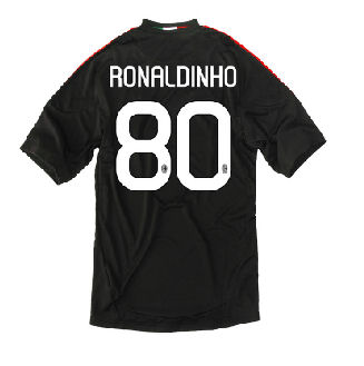2010-11 AC Milan 3rd Shirt (Ronaldinho 80)