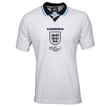 1996 England Euro 96 Home Football Shirt 1996 England Euro 96 Home Football Shirt Small Image