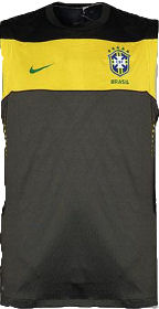 2010-11 Brazil Sleeveless Training Jersey (Green)