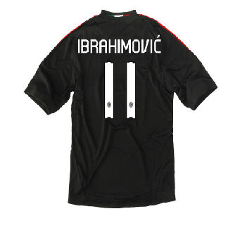 2010-11 AC Milan 3rd Shirt (Ibrahimovic 11)