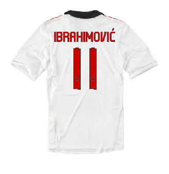 2010-11 AC Milan Away Shirt (Ibrahimovic 11)