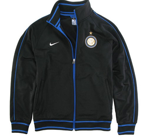 2010-11 Inter Milan Nike Trainer Track Jacket (Black)