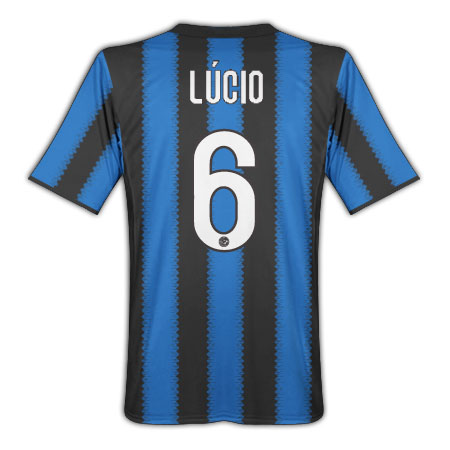 Lucio Inter Milan Home Football Shirt 2010-11