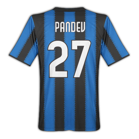 Goran Pandev Inter Milan Home Football Shirt 2010-11