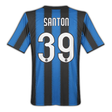 Davide Santon Inter Milan Home Football Shirt 2010-11